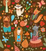 Raccoon and Butterfly