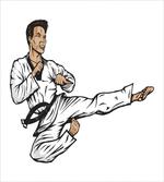 Senpai with Black Belt Kick