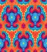 Orange and Blue Motif Colorful