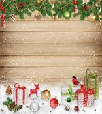 Pine Wood Planks Snow artwork