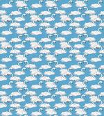 Gentle Birds on Blue Color