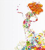 Summer Lady Silhouette