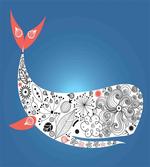 Ornamental Ocean Whale