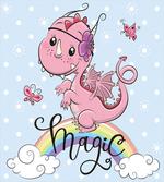 Magic Dragon on a Rainbow