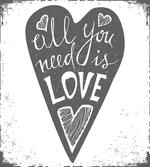 Retro Love Heart Image
