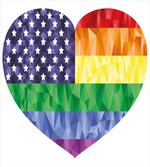 Heart Gay Flag Rainbow Art