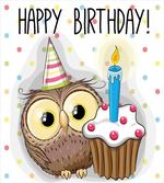 Baby Owl Party Cake