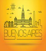 Buenos Aires Line Art