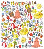 Vivid Summer Vacation Items artwork