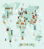 Famous World Travel Map