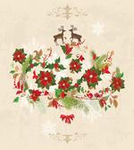 Flower Reindeer Motif