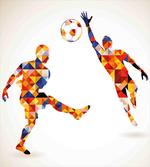 Colorful Footballers