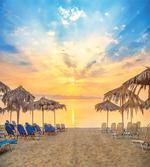 Sandy Beach with Sunrise artwork