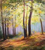Spring in Forest Leaves