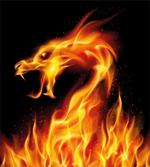 Abstract Fiery Creature