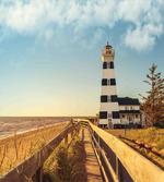 Lighthouse Sea Waves