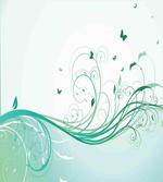 Curvy Lines Wave Flowers