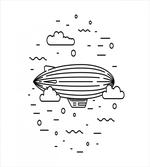 Clouds Balloons Sketch