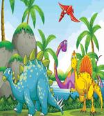 Dinosaurs in the Jungle artwork