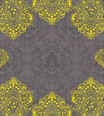 Yellow Grey Florals