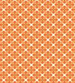 Orange Simple Blossom Motifs