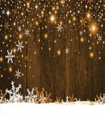 Wood and Snowflakes artwork