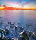 Sunrise Horizon Calm Waves