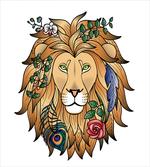 Lion with Flower