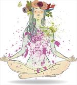 Girl Floral Wreath Lotus