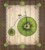 Retro Bike with Fruit Wheels