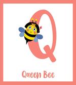 Cartoon Animal Letter Q artwork