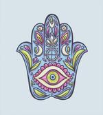 Doodle Colorful Hamsa
