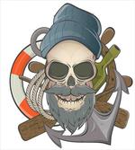 Sailor Skull Nautical