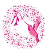 Hummingbird Flower Dots