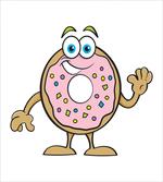 Waving Donut with Sprinkles