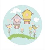 Meadow Flower Nest Cloud artwork