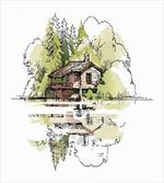 Lake House in the Forest