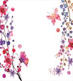 Floral Art and Butterfly
