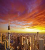 Kuwait Cityscape Sunset