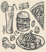 Pizza Burger Lemonade