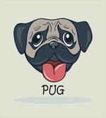 Cartoon Pug Caricature