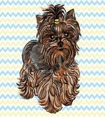Hair Buckle on Chevron artwork