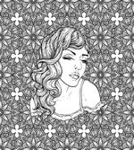 Young Lady with Wavy Hair