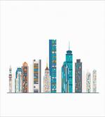 Flat City Illustration