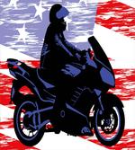 Man on Motorcycle