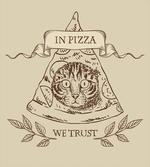 Cat Face in Pizza We Trust