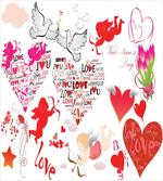 Valentines Day Cupid Birds