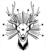 Elk Third Eye Occult artwork
