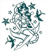 Pin-up Girl Sailor Suit artwork