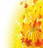 Pumpkin Fall Leaves